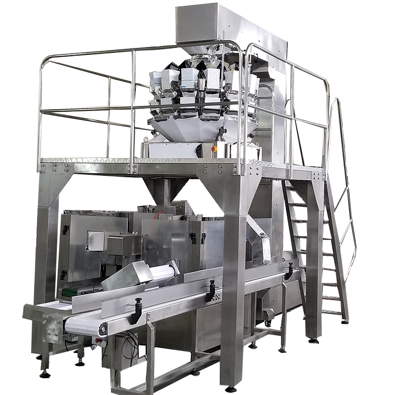 40 bags per min multihead weigher rotary premade pouch packing line in stainless steel 2