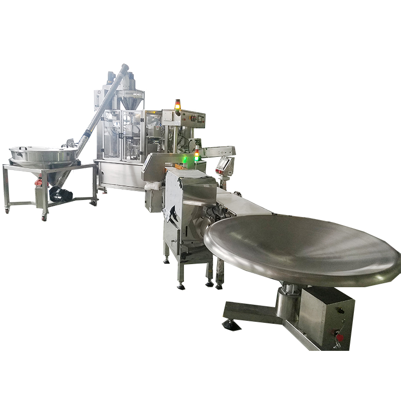 Harga Mesin Bungkus Kantong Bubuk sareng Auger Filler pikeun bubuk bumbu 7