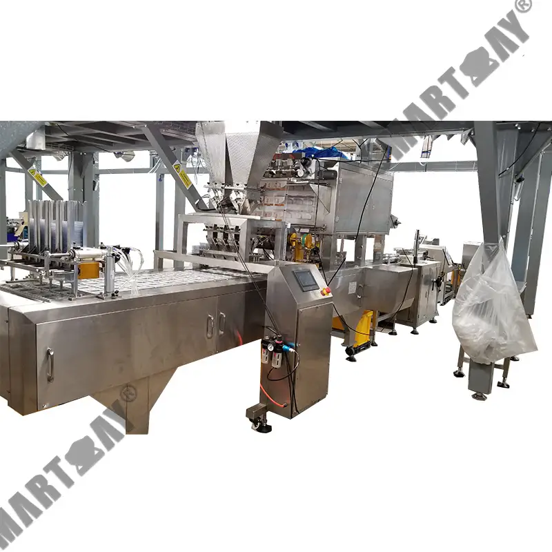 מולטי-פונקציע גרייטע מאָלצייַט קעסטל לאָנטש פּאַקקאַגינג מאַשין שנעל עסן וואַקוום פּאַקינג ליניע מיט טאַץ סילער 1