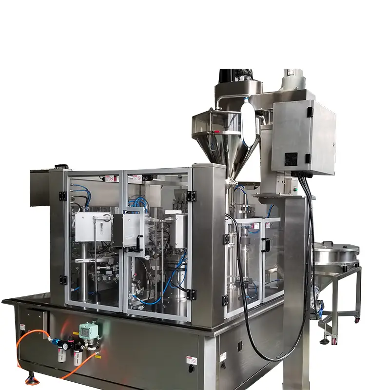 咖啡粉旋轉式預製袋包裝機 - 智慧稱重包裝 1