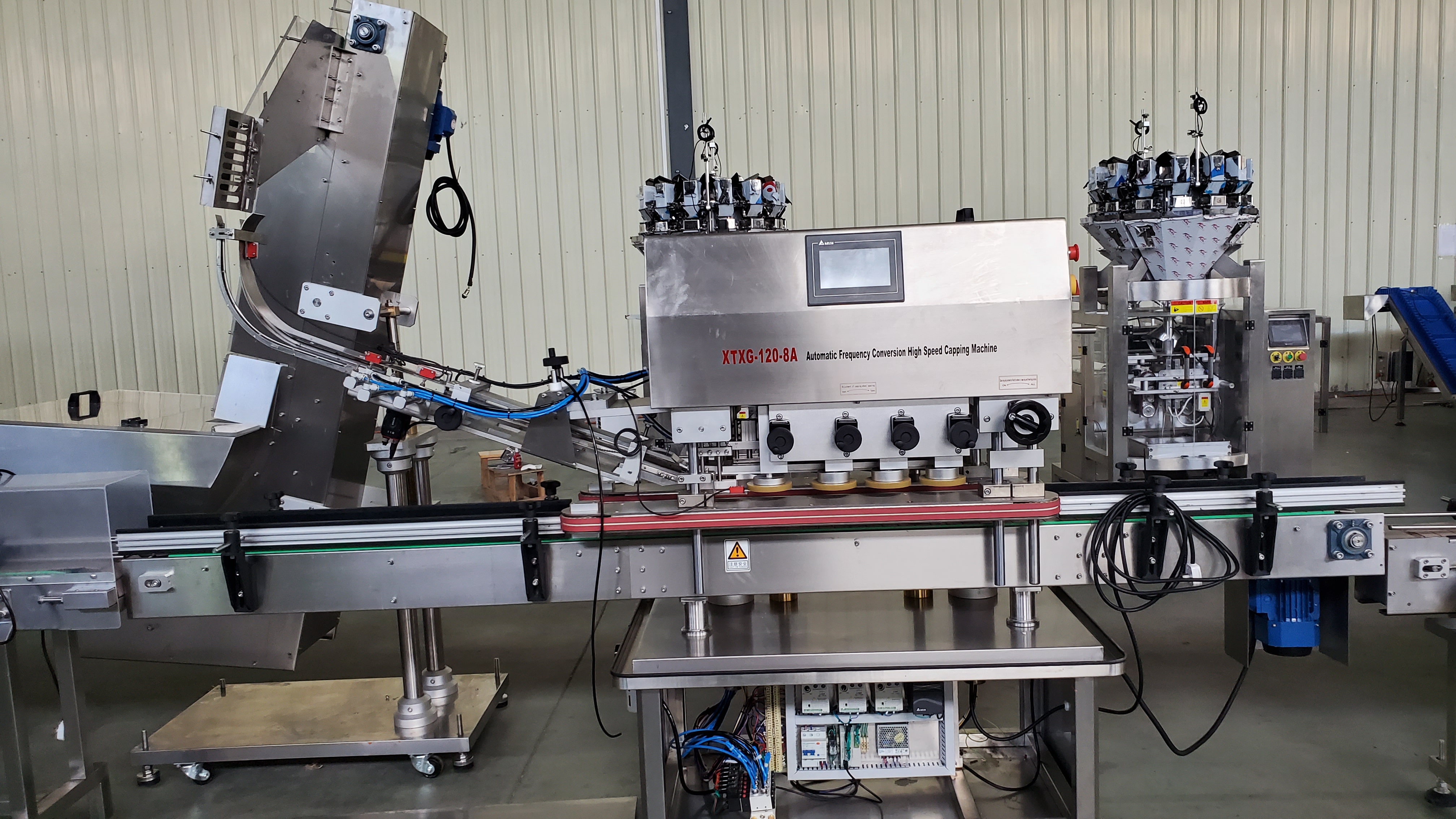 گری دار میوے کے لئے گرم فروخت بھرنے والی بوتل پیکنگ لائن کیپ سیل کرنے والی مشین تیار کرنے والا 12