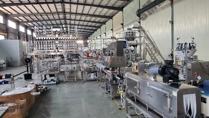 Automatyske Kimchi Jar Packing Machine Line - Weagje, folje, fersegelje en etikettearje systeem 1