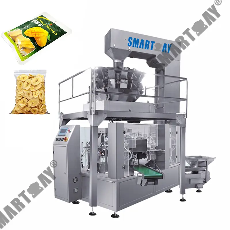 စက်ရုံဈေးနှုန်းအလေးချိန်ဖြည့်ခြင်း၊ ಒಣသရက်သီးအတွက် stand-up pouch packing machine၊ ಒಣငှက်ပျောသီးထုပ်ပိုးစက် 1