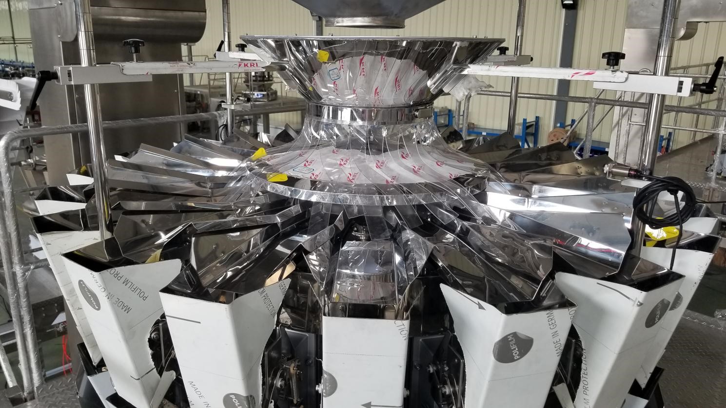 20 head double station snack food packing line 2