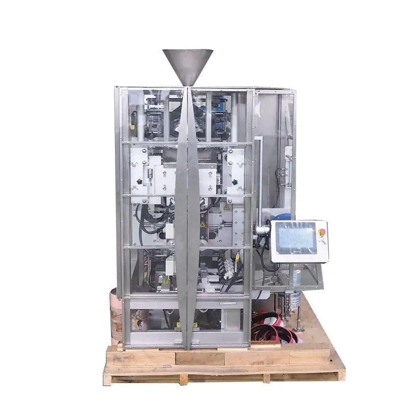 دستگاه بسته بندی VFFS با سرعت بالا برای پر کردن فرم عمودی و مهر و موم برای تنقلات غذایی پف دار دانه ای پاپ کورن 1