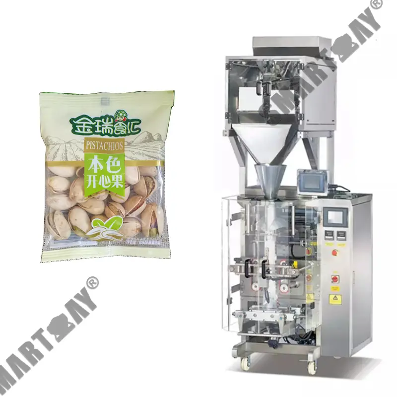 Pistachio pillow pouch vffs packaging chestnut linking bag packing machine 1