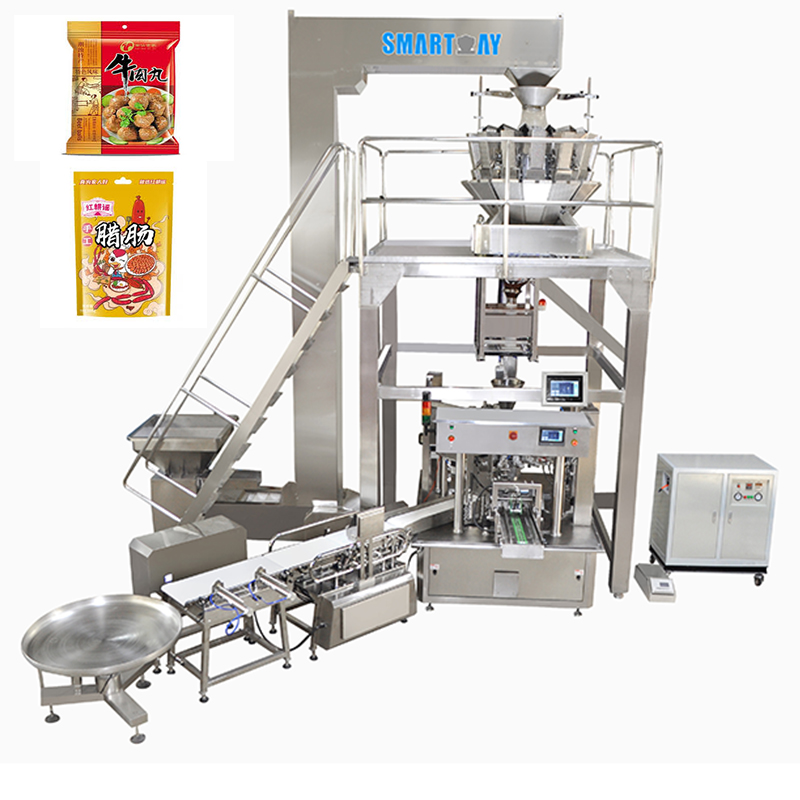 Prezz tal-fabbrika tal-mili tas-siġillar tas-zalzett stand up pouch ippakkjar mahcine bacon zip lock magna tal-ippakkjar għal-laħam imnixxef 7