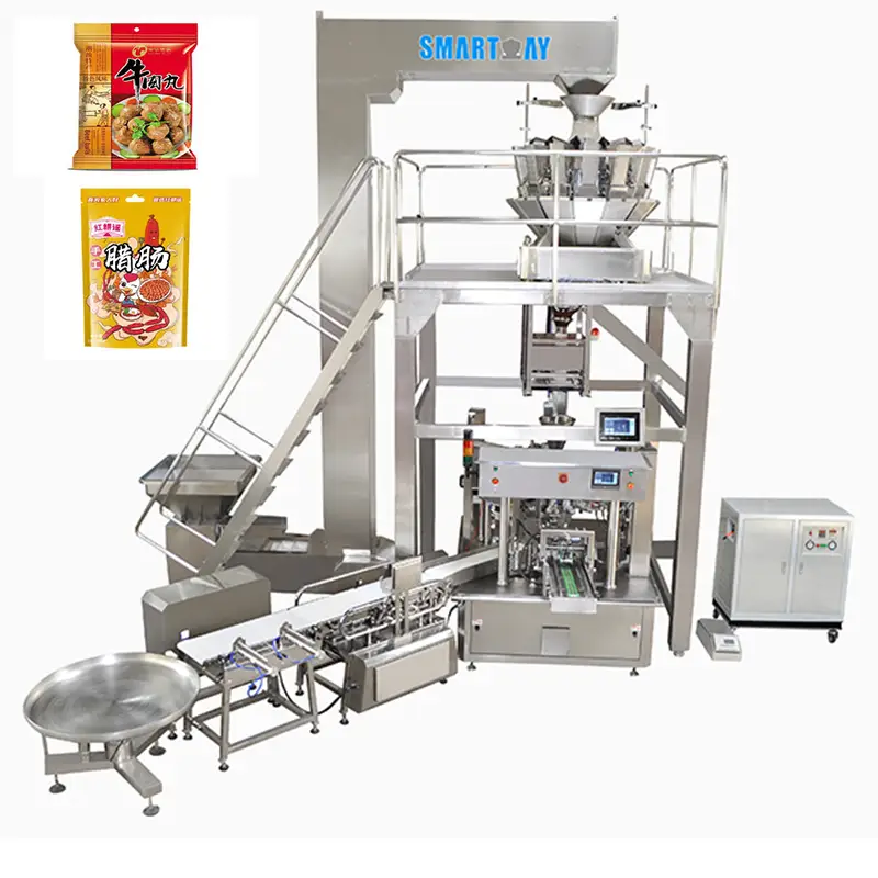 Prezz tal-fabbrika tal-mili tas-siġillar tas-zalzett stand up pouch ippakkjar mahcine bacon zip lock magna tal-ippakkjar għal-laħam imnixxef 1