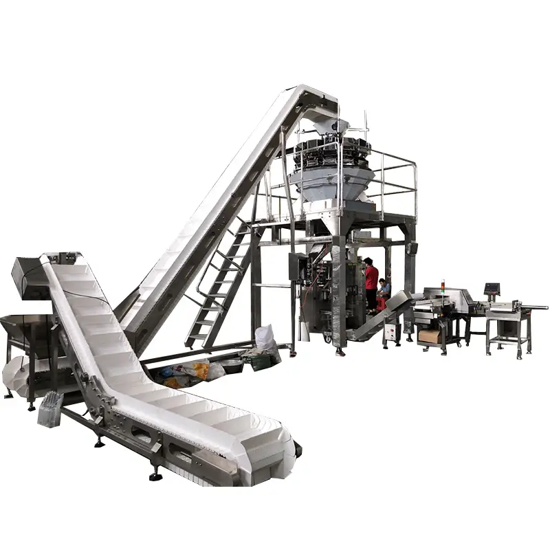 Високошвидкісна вертикальна пакувальна машина VFF для вторинного пакування "пакет у пакет" з багатоголовковим ваговим дозатором 1