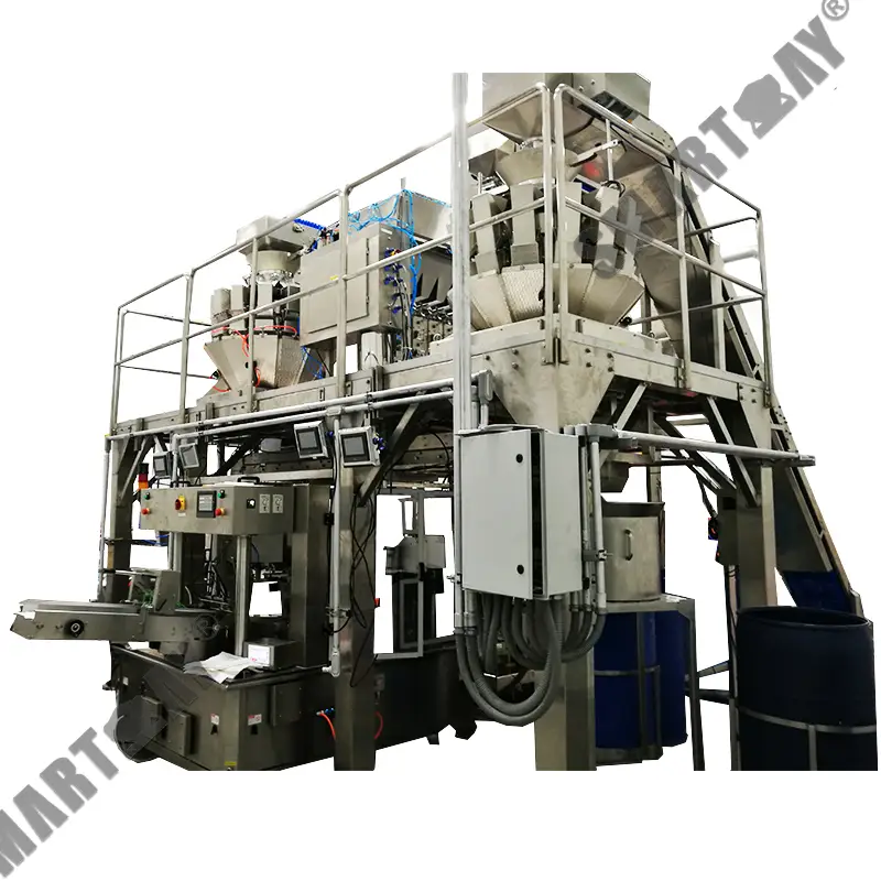 Шматгалоўная машына для ўпакоўкі ў гатовыя пакеты з вадкім помпай для змешвання мясных агароднінных соусаў 1