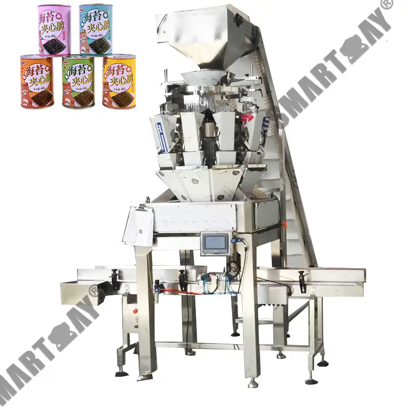 קען פּאַקקאַגינג מאַשין מיט פּלק קאָנטראָל פֿאַר ביסקויט קיכלעך פּאַפט עסנוואַרג 1