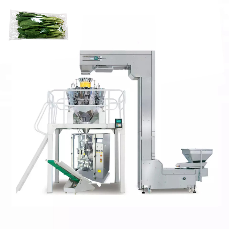 Mesin kemasan vertikal salad buah sayuran nganggo timbangan multi-kepala 7