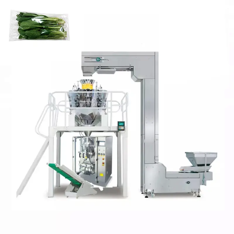 Mesin kemasan vertikal salad buah sayuran nganggo timbangan multi-kepala 1