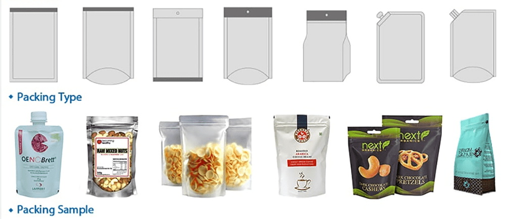 Mesin kemasan vertikal salad buah sayuran nganggo timbangan multi-kepala 11