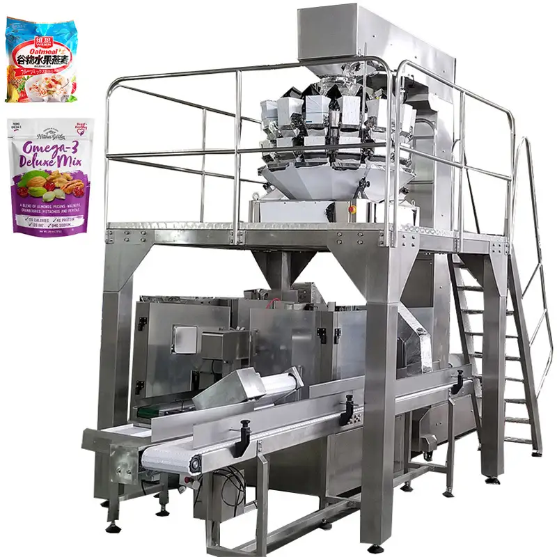 Màquina d'omplir i segellar bosses prefabricades per a cereals de fruits secs 1