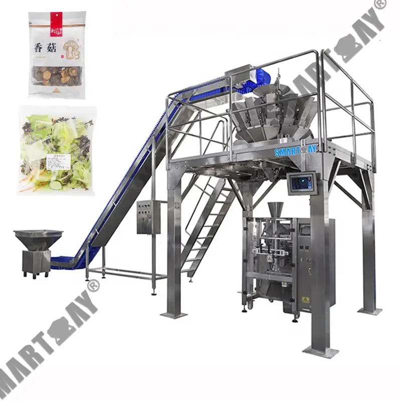 Muchina wekuzadza howa wemhando dzakasiyana-siyana uchishandisa maMulti Function vertical form fill seal cabbage VFFS packaging machine yemuriwo 1