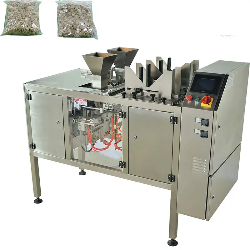 Automated vibratory weighing filling packaging machine for cbd gummies candy and edibles 1