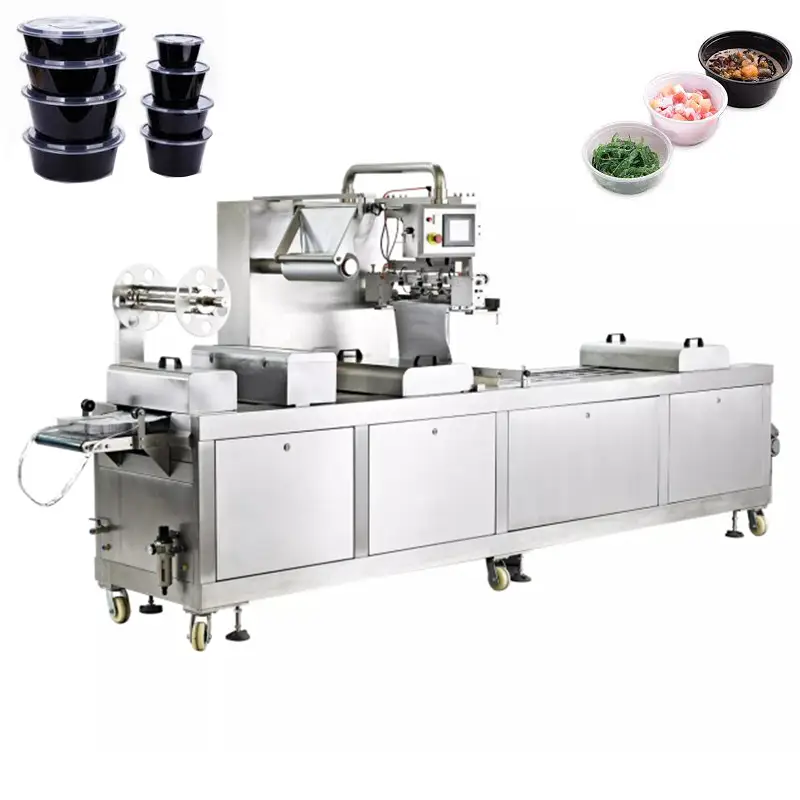 تيار کاڌو ويڪيوم گئس ڀرڻ واري پيڪنگ مشين ٽري سيلنگ مشين 1