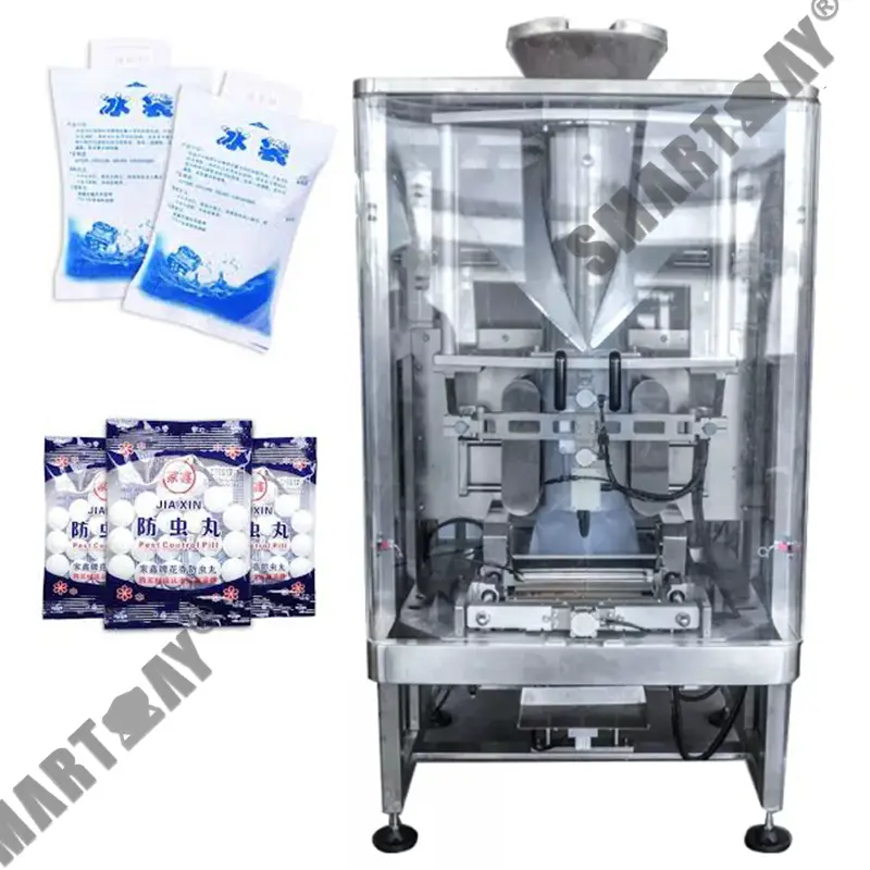 Makina sa pagpuno sa bertikal nga yelo nga mothballs nga adunay multi-head weigher 1