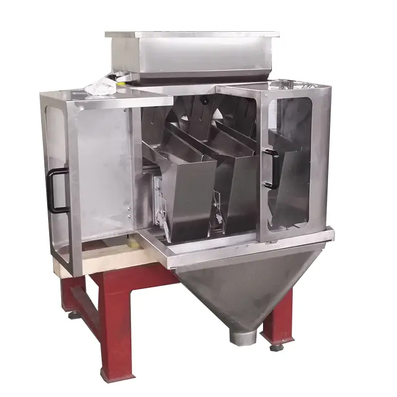 Balança linear de 3 cabeças para pesagem de grânulos pequenos. 1