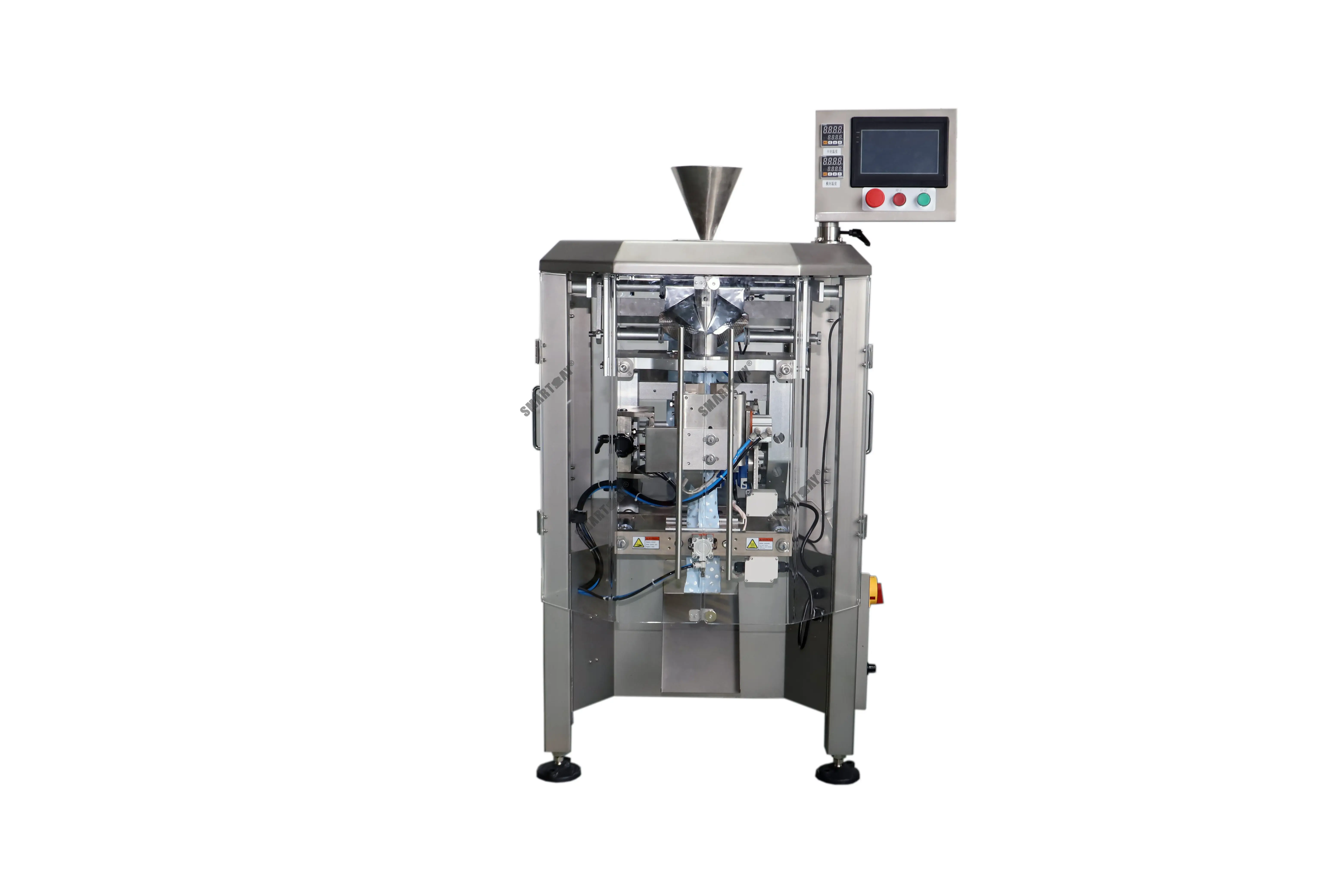 Balicí stroj VFFS s vícehlavou váhou pro ořechovo-čokoládové snacky 1