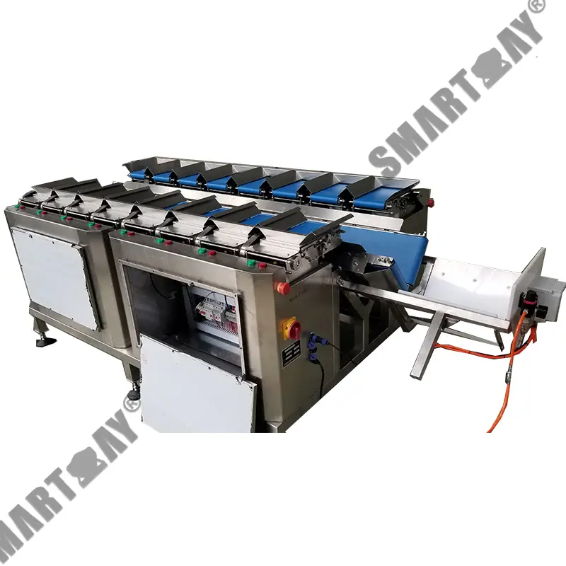 semi-awtomatikong linear nga kombinasyon sa presko nga prutas ug utanon nga weigher machine nga belt multihead weigher factories 1