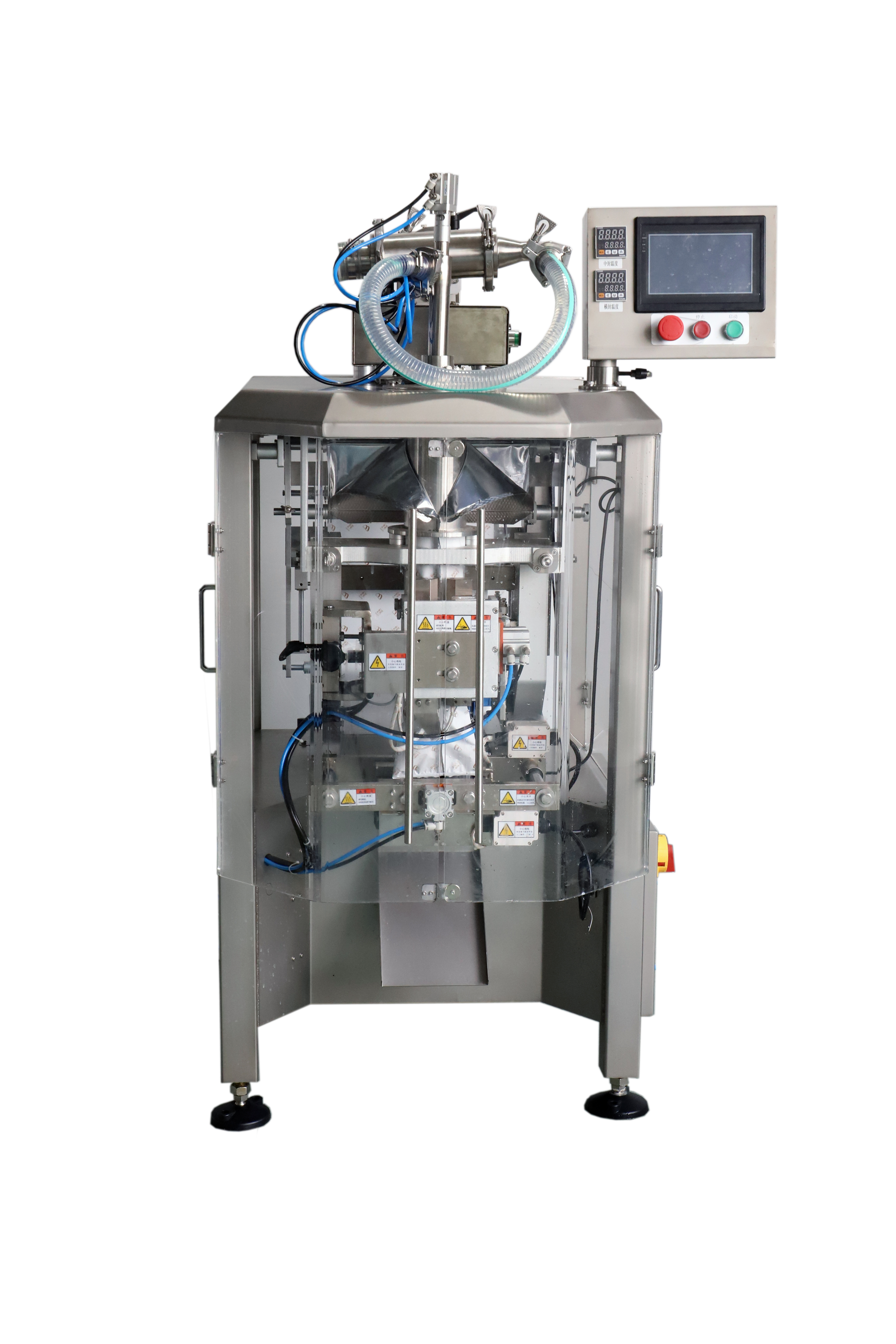 Muchina wekuzadza fomu reVertical Fill Seal VFFS Packaging Machine une Liquid Pomp yeZvinwiwa neMasosi 4