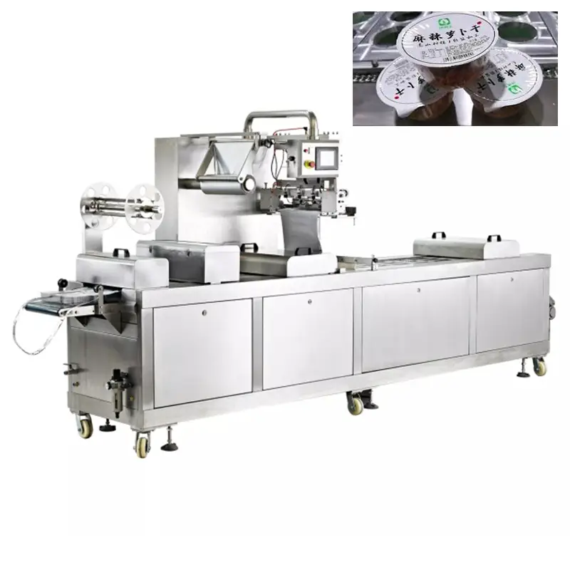 Sistem kemasan thermoforming lobak garing nganggo timbangan multihead 1