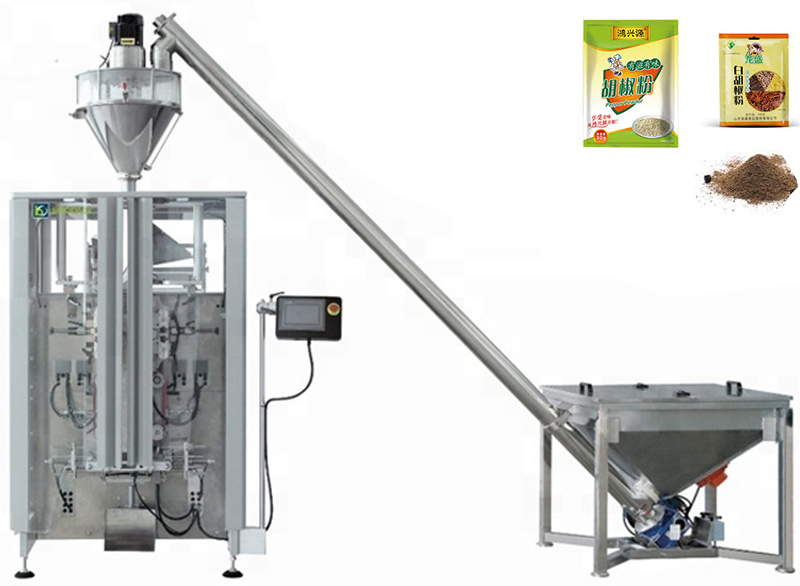 Makinang pang-pambalot ng couscous pouch na may itim na paminta na may patayong pouch, awtomatikong makinang pang-pambalot na may turnilyo 6