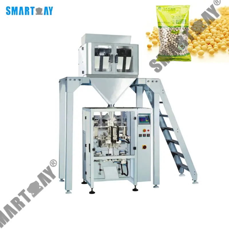 אָטאָמאַטיש וואָג לינעאַר מולטיכעד וועיער סוי בינז פּאַקקאַגינג מאַשין פּיז VFFS פּאַקינג מאַשין פֿאַר לענטילס 1