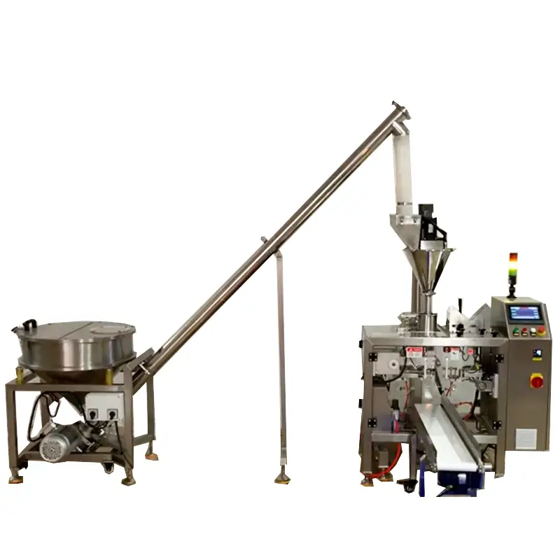 粉末用オーガーフィラーを備えたシングルポジションプレメイドサシェドイパック包装機 1