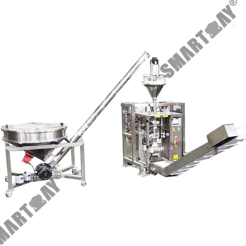 Taas nga katukma nga bertikal nga porma nga pun-on ang seal detergent auger wash powder sachet pillow bag nga nagpuno sa packing machine 1