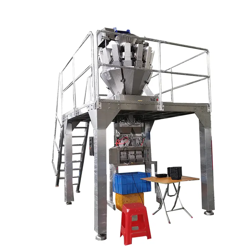 Semi-outomatiese gewigskorrelvulselbakkery klein beskuitverpakkingsmasjienprys 1