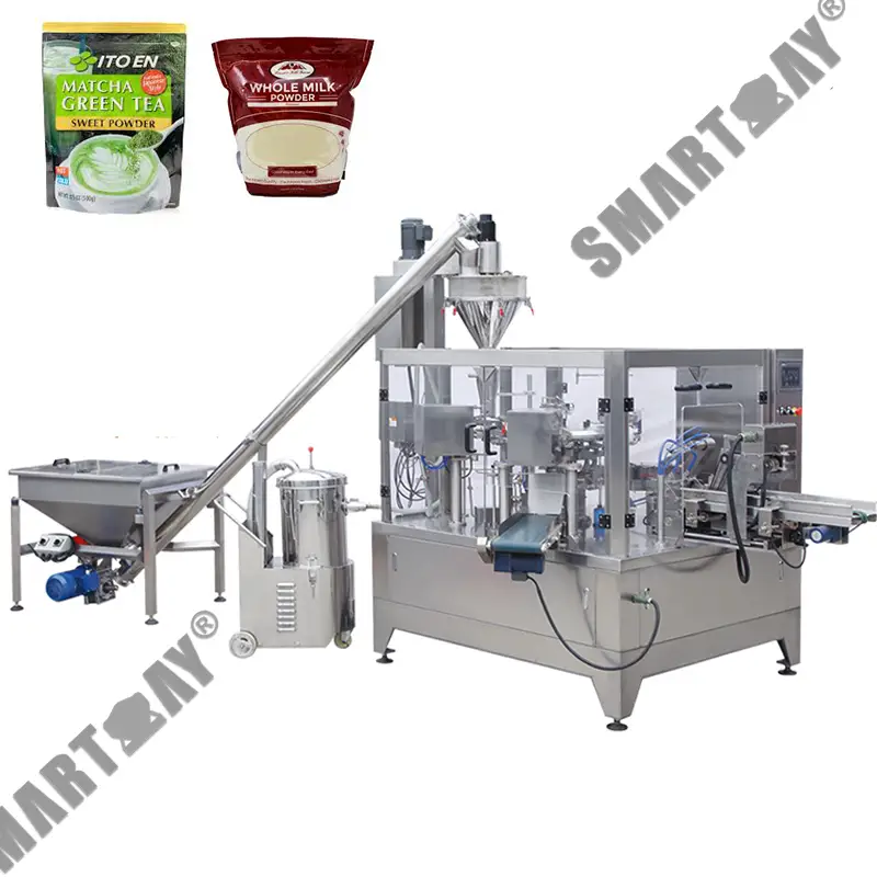 خودڪار پريميئڊ پائوچ ڀرڻ واري مشين روٽري پيڪنگ مشين جي قيمت 1