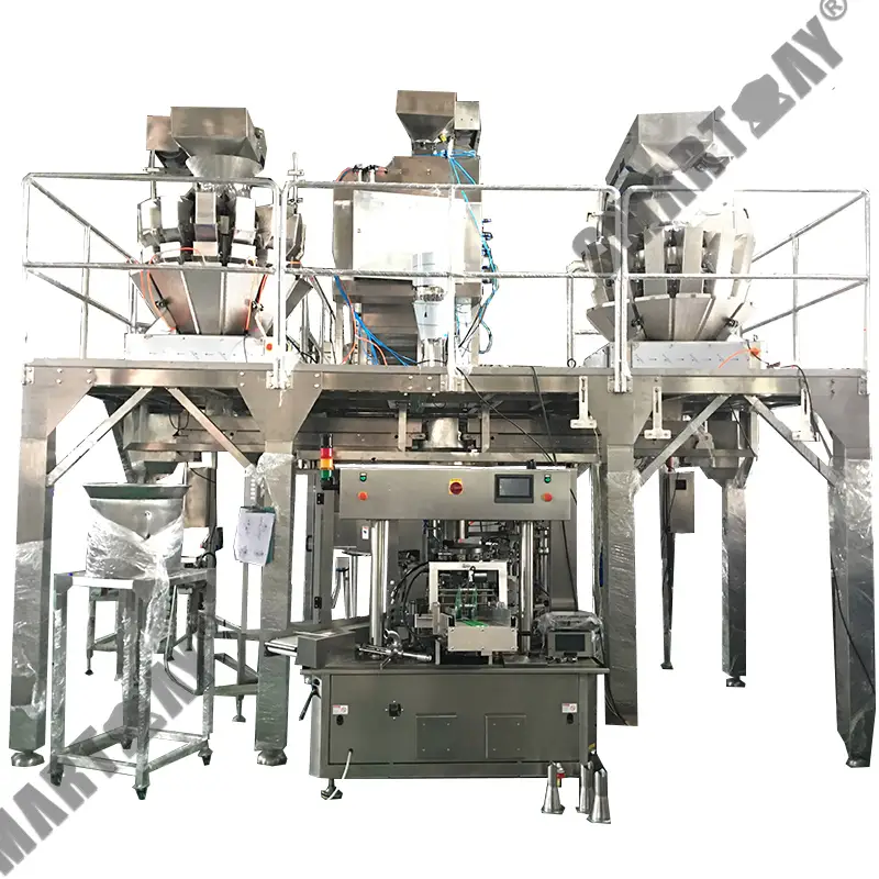 Шматфункцыянальная машына для ўпакоўкі курыных лапак з марынаваным перцам у пакеты 1