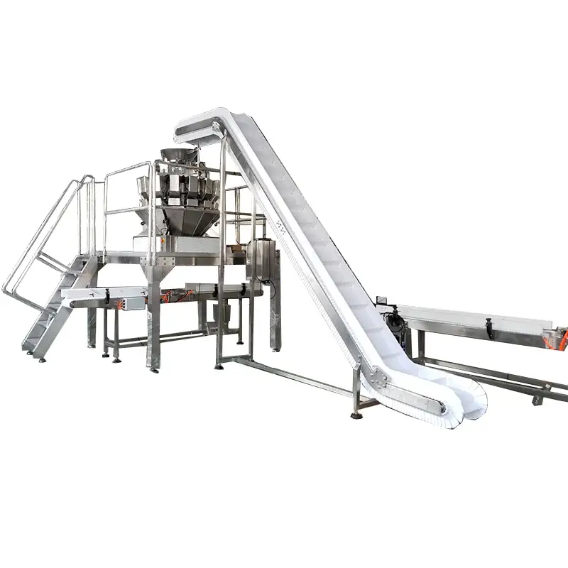 自动进料托盘包装机塑料碗灌装生产线，适用于膨化食品零食 1