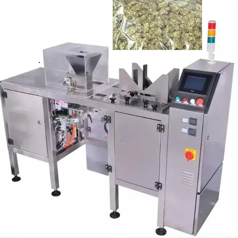 Cannabis marijuana edibles CBD weighing filling packaging machines 1
