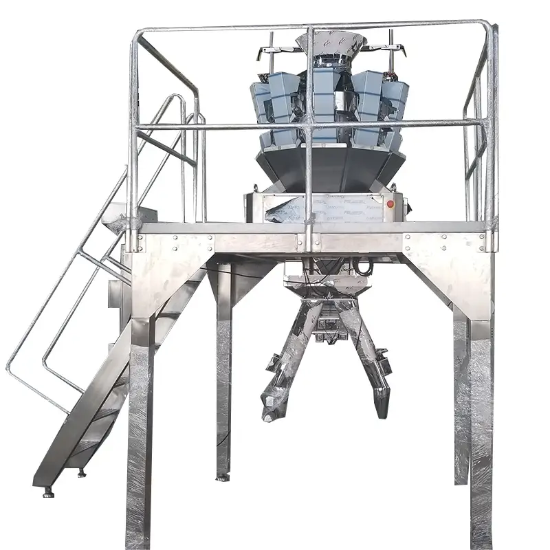 Semi-automatic chocolate bean packing machine with double outlet reject system for snacks 1