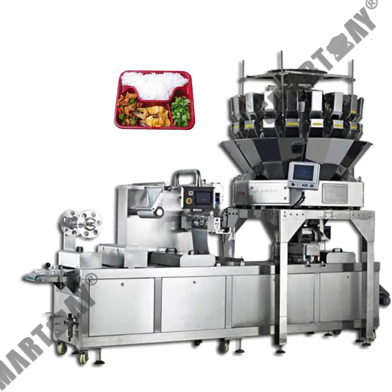 熱銷盒飯塑膠托盤包裝封口機 1