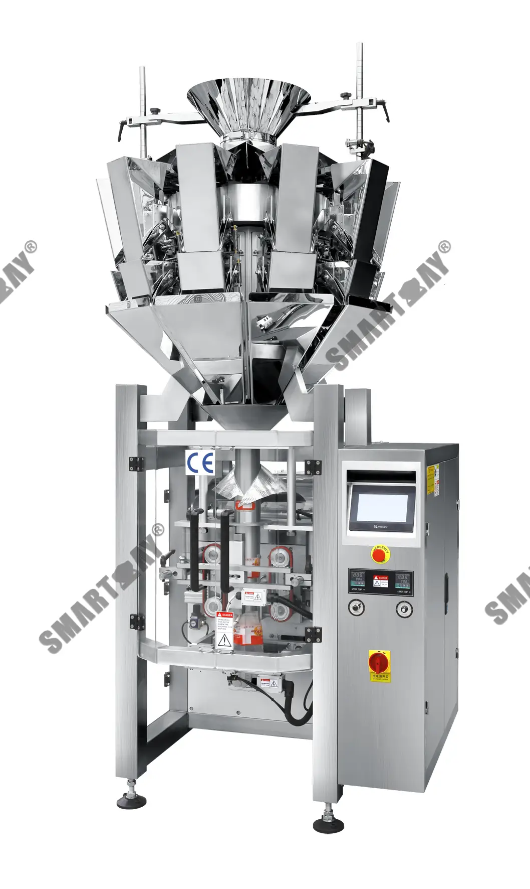 Chiphaso cha CE satifiketi yaying'ono ya mbatata chips doypack vertical packing machine yokhala ndi makina olemera a crisps 1