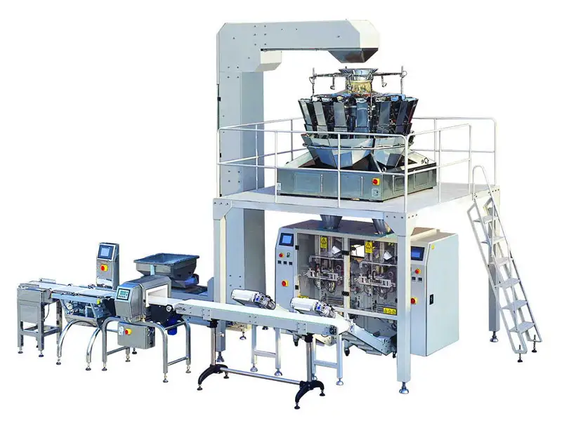 高效多头称重双包装立式双袋坚果包装机出售 1