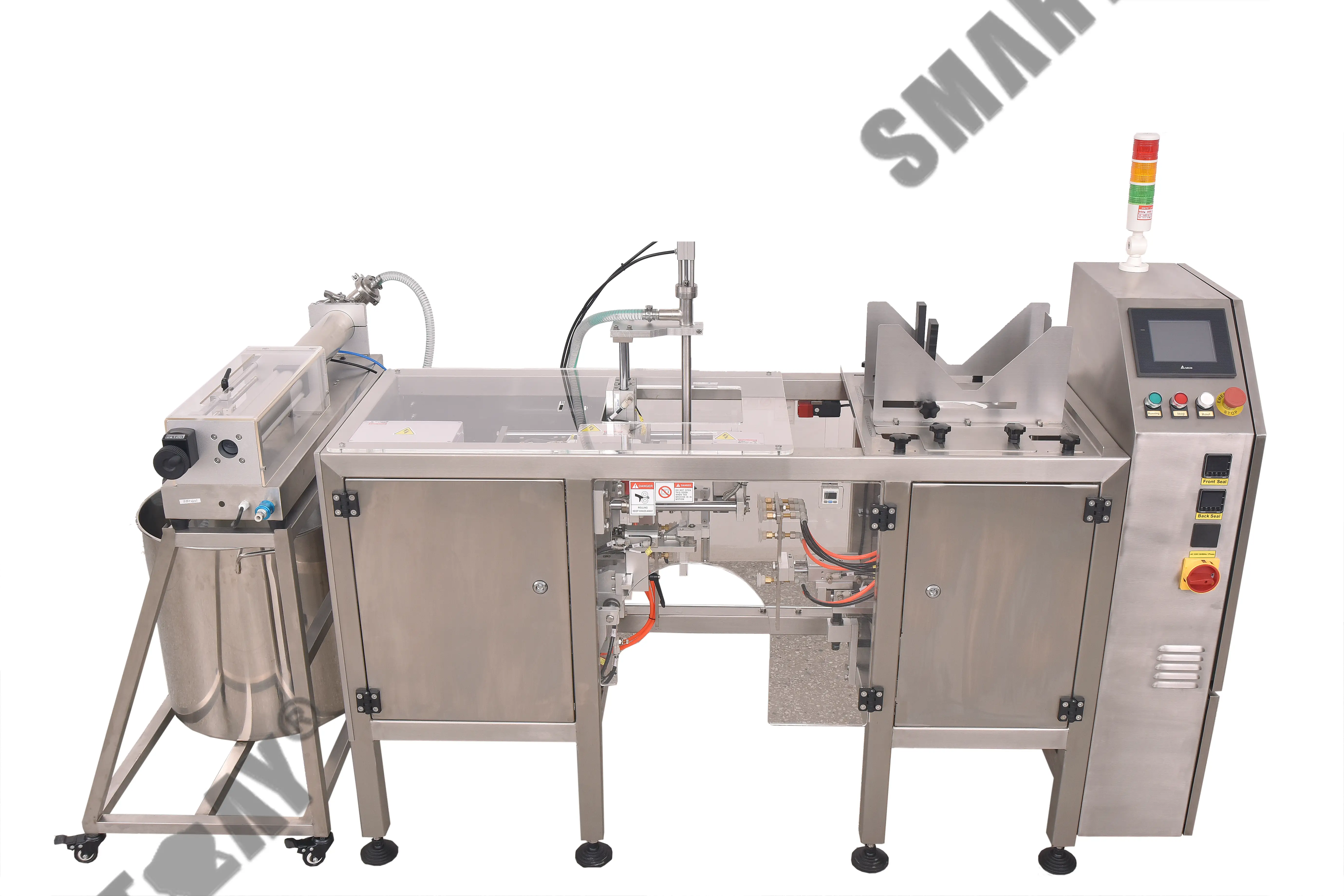Single station milk juice liquid preformed stand up pouch doypack filling packing machine 1