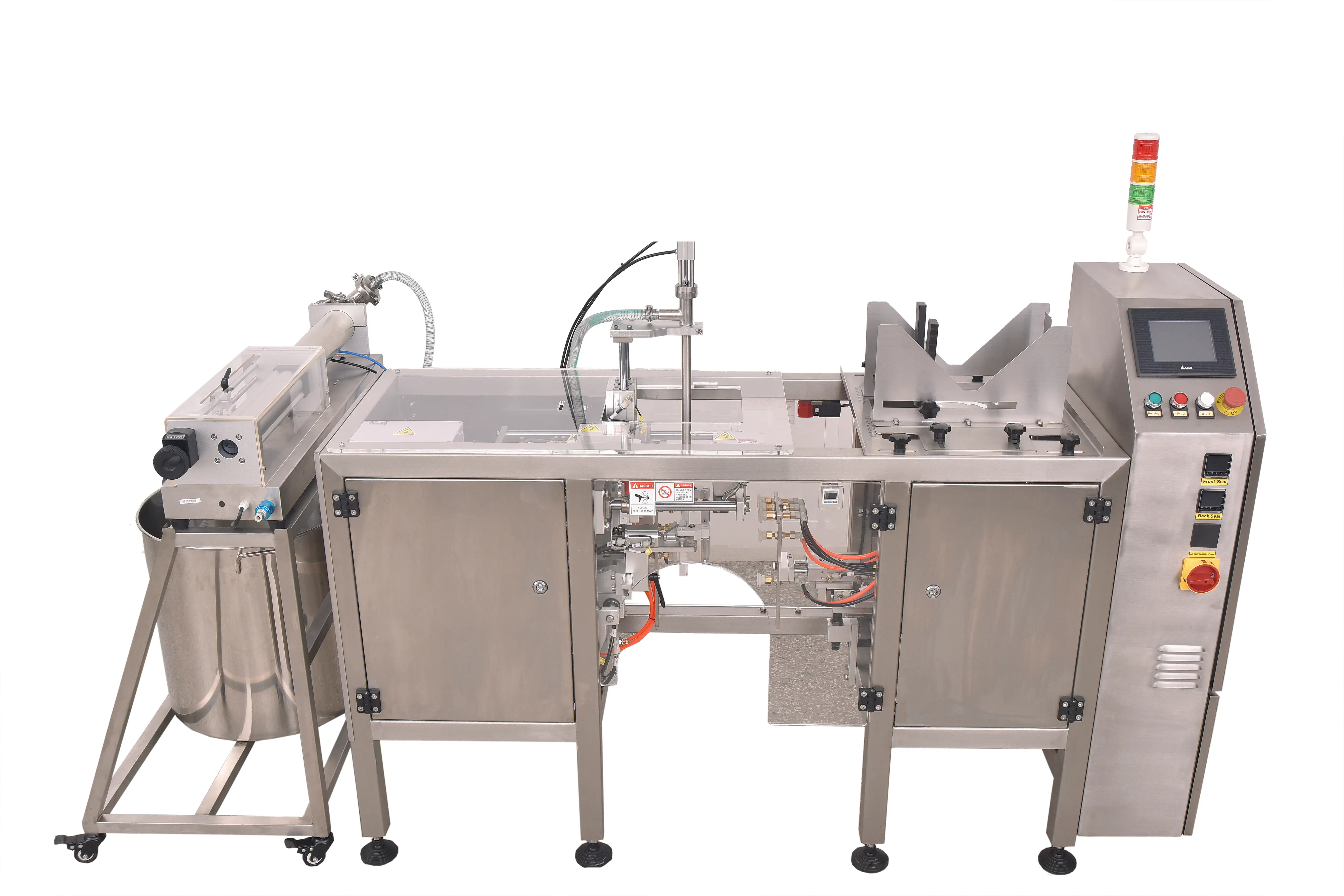 دستگاه بسته بندی پر کردن کیسه دوی پک ایستاده تک ایستگاهی برای مایع آبمیوه شیر 1