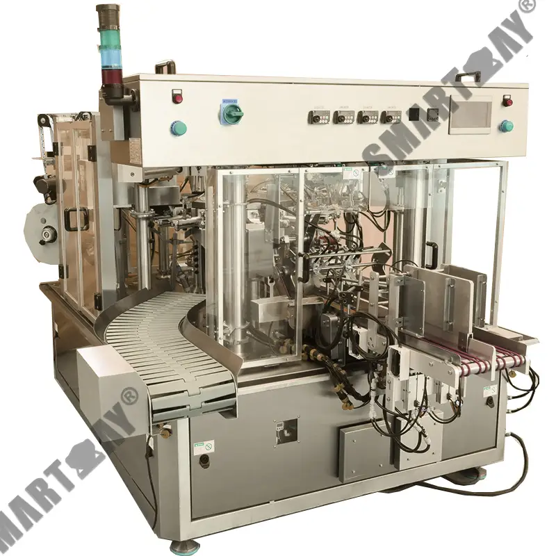 మల్టీఫంక్షన్ డబుల్ బ్యాగ్ ఎనిమిది-స్టేషన్ వేరుశెనగ పప్పులు రోటరీ లెగ్యూమ్ ప్రీమేడ్ బ్యాగ్ ప్యాకేజింగ్ మెషిన్ 1