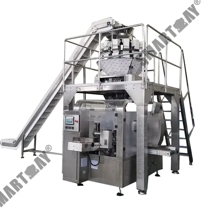 Аўтаматычныя шматфункцыянальныя машыны для ўпакоўкі з маланкай і напаўнення, герметызацыі і распрацоўкі пакетаў з маланкай для вяленай ялавічыны 1