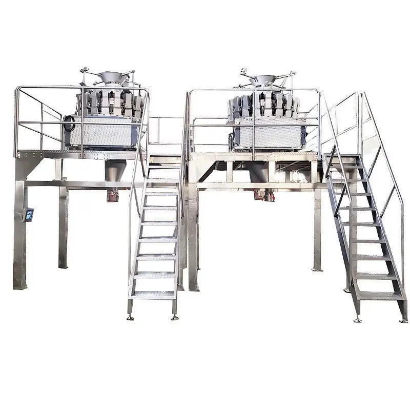 Semi-automatic chocolate filling packing equipment snacks bag in bag packaging machine with multihead weigher 1