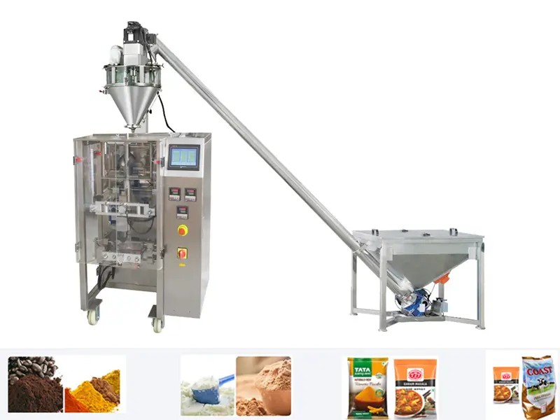 Tovární cena těsnění vertikální kmín balicí stroj pětikoření prášek balicí stroj se šnekovým plničem 1