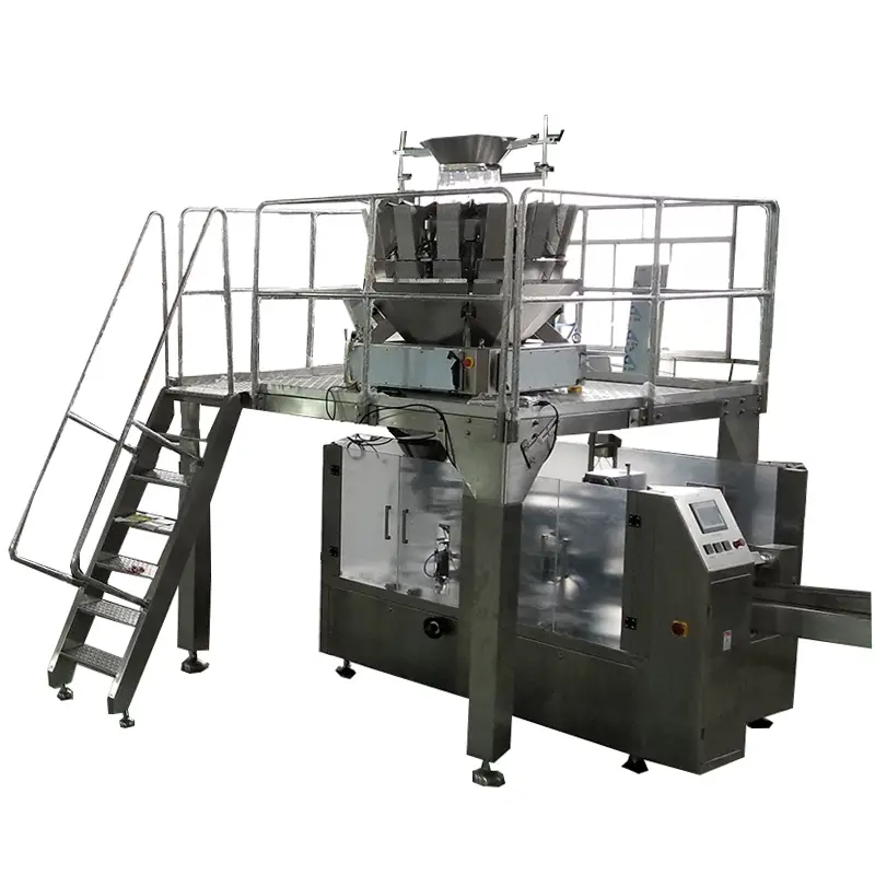 自动旋转式拉链袋包装自立袋颗粒包装机，带多头称重装置供应商 1