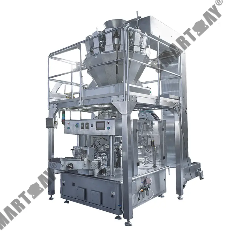 የሮታሪ አይነት ቀድሞ የተሰራ የዚፐር ቦርሳ ዶይፓክ ማሸጊያ ማሽን 1