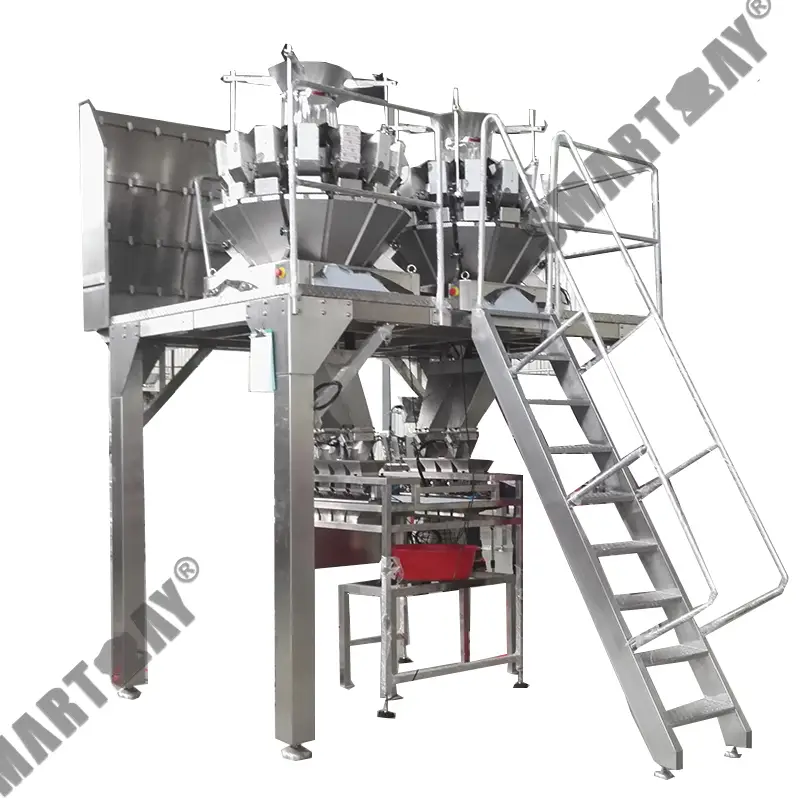 Паўаўтаматычная лінія ўзважвання і ўпакоўкі для паветраных прадуктаў 1